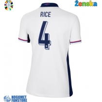 Engleska Declan Rice #4 Domaci Dres za Ženska EP 2024 Kratak Rukav